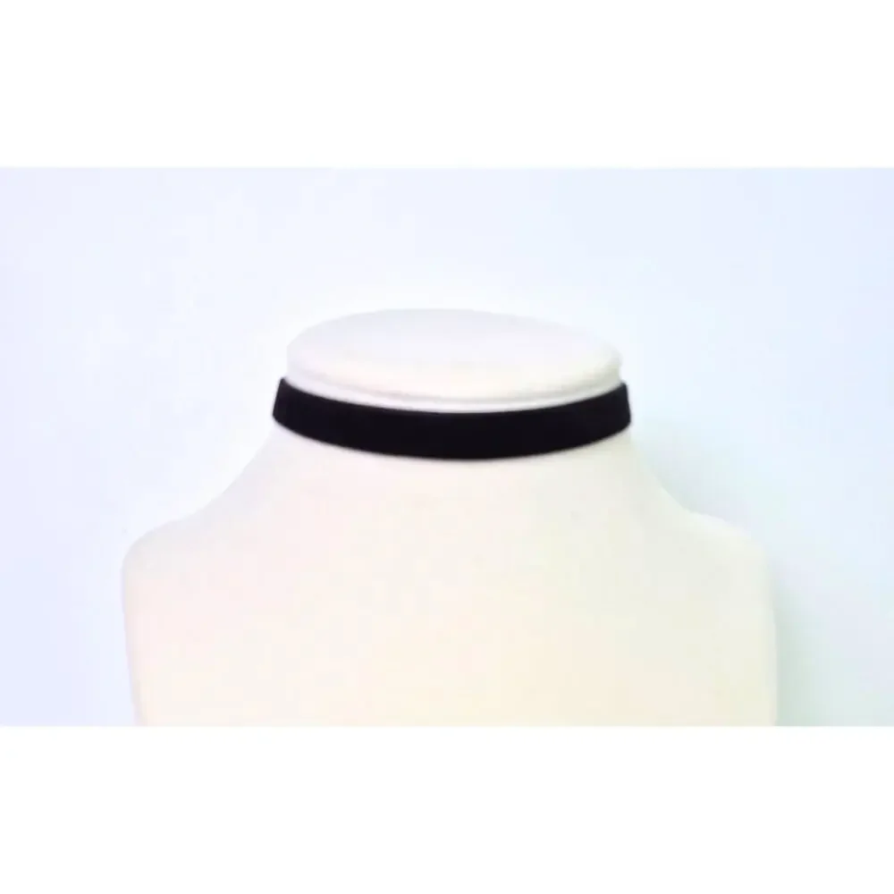 Choker Necklace Black Set of 3 New Gothic Edgy Grunge Whimsygoth